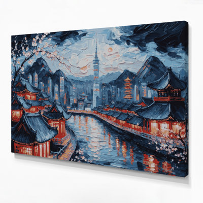 Art mural sur toile gris, "Cities Séoul"