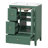 24-Inch Bathroom Vanity with Storage, Adjustable Shelf, MDF & Rubberwood, Removable Dividers-1225008078