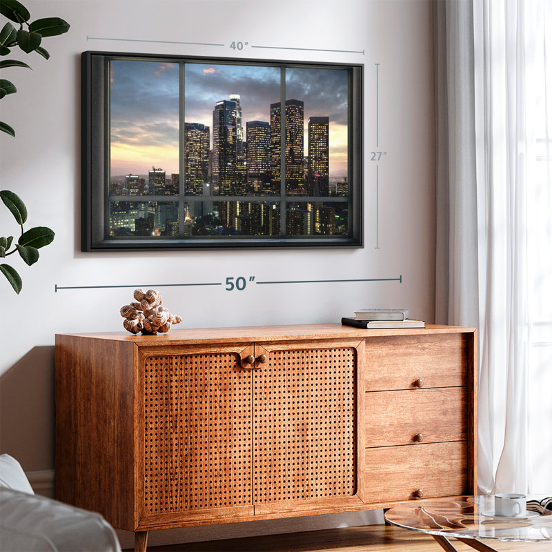 «Evening In LA Wall Art Wall Art», H 27 po x l 40 po