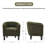 Roldao 25.2" W Classic Barrel Accent Chair With Teddy Upholstery-124928595