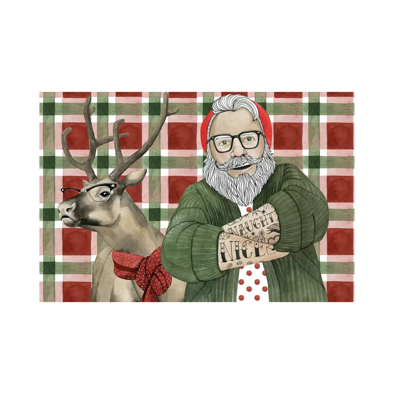 Hipster Santa Collection A by Grace Popp - Wrapped Canvas Print, 101.6 cm H x 66.04 cm W