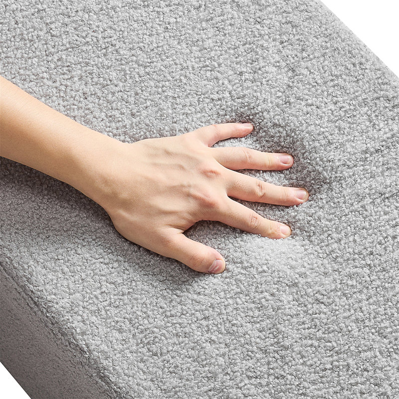 Coffre de rangement ovale avec repose-pieds