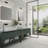 Aureate 2" x 2" Porcelain Grid Mosaic Wall & Floor Tile-94598733