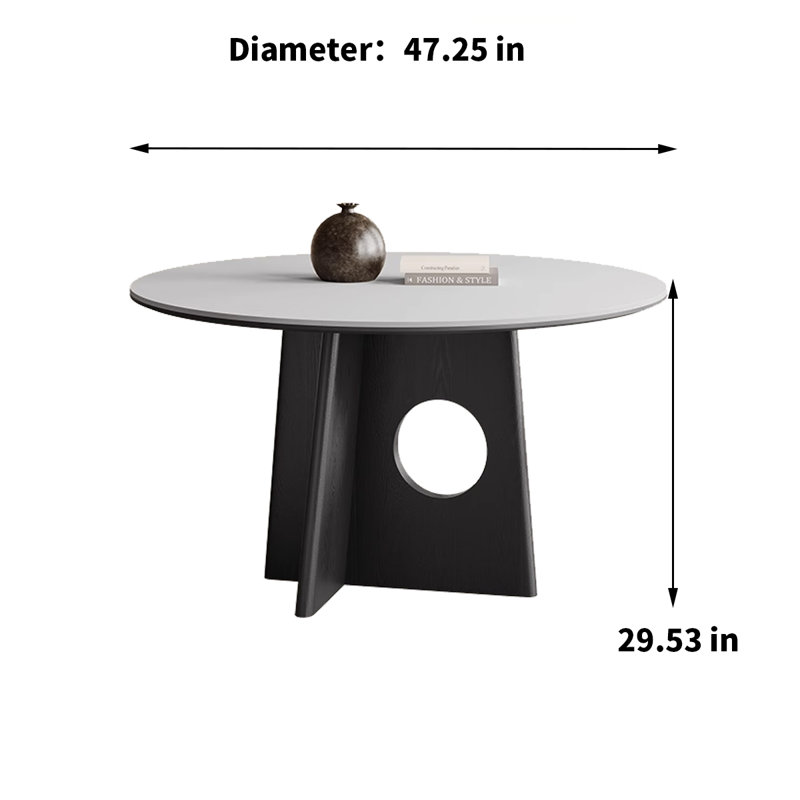 Table de salle à manger Nikesh, H 29,53 po x L 47,25 po x l 47,25 po