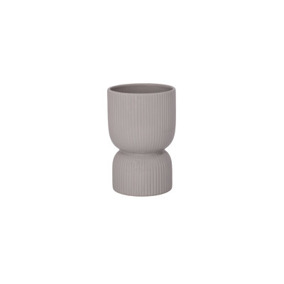 Ceramic Vase Gloss Gray