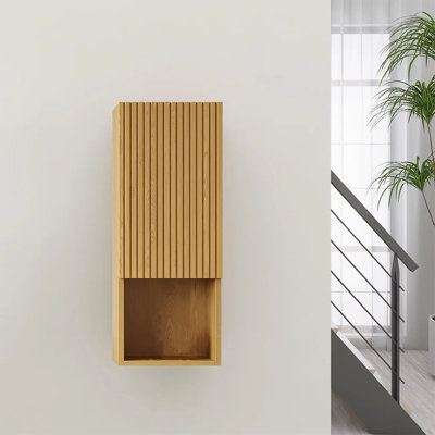 Armoire de rangement murale flottante Modern Oak