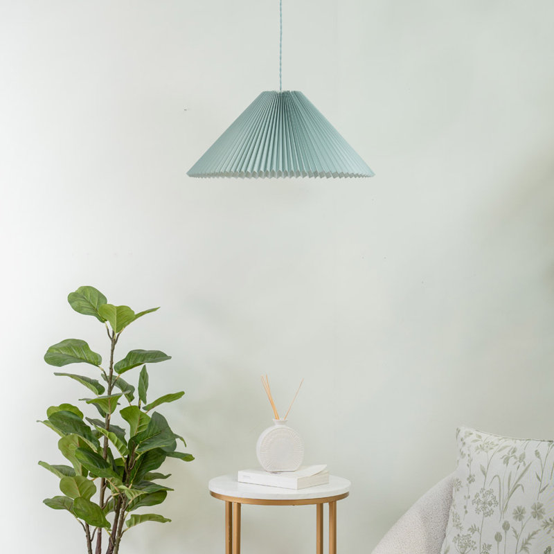 Kameron 1 - Light Painted Shaded Pendant, Blue, No