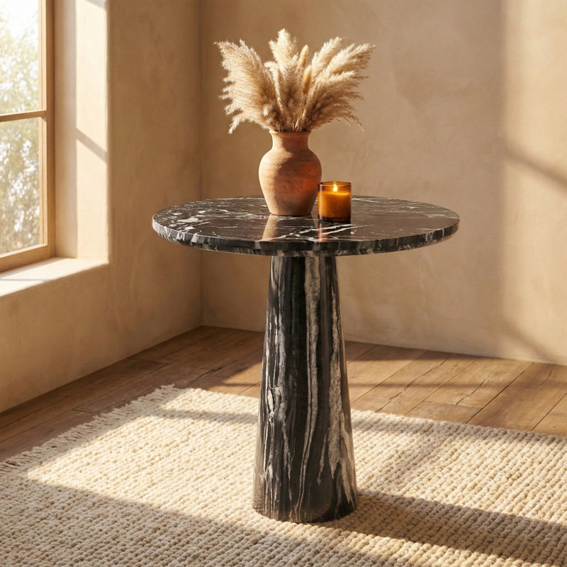 Orkhan 30" Bistro Dining Table, Black
