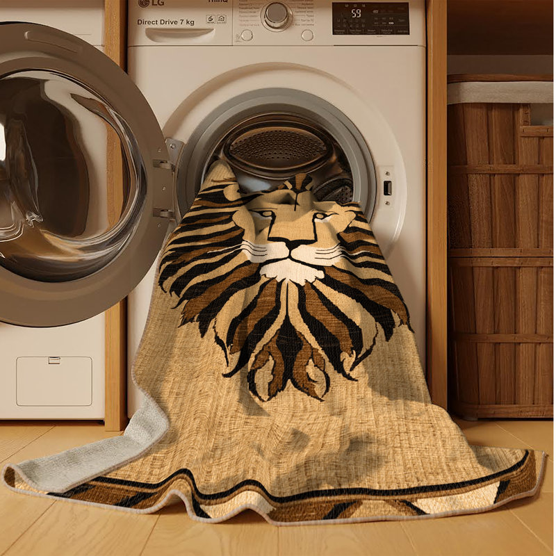  Tapis lavable lion de gros chats Katanga, Tapis de couloir 2 pi x 4 pi