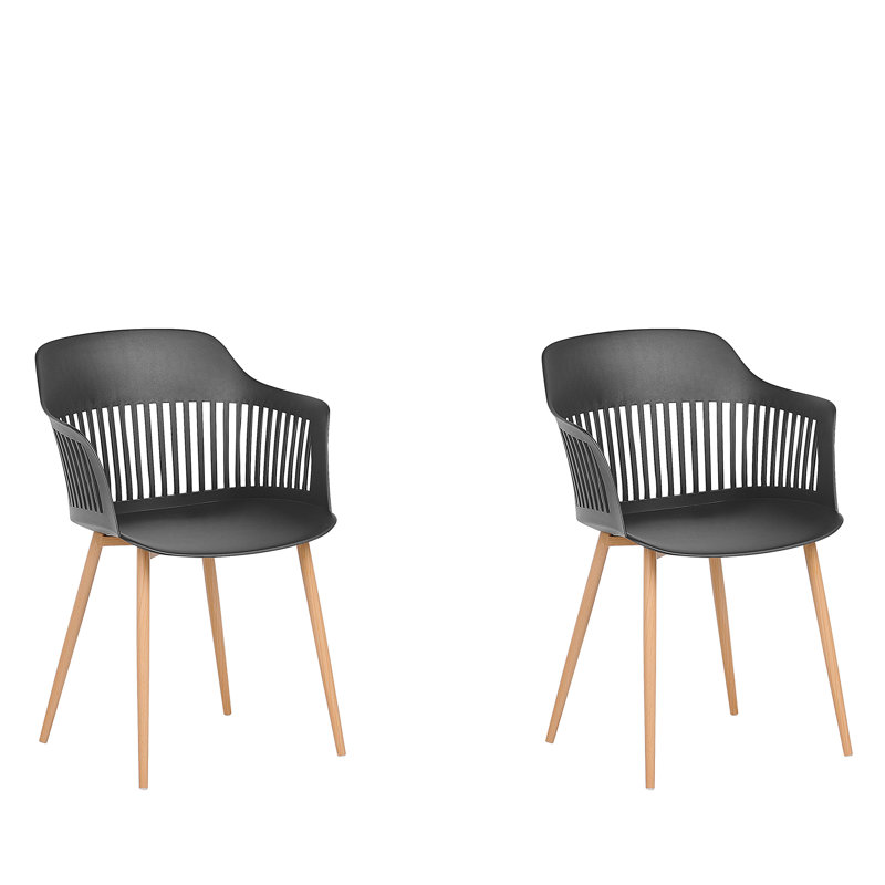 Pringle 44cm H Slat Back Armchair, Black
