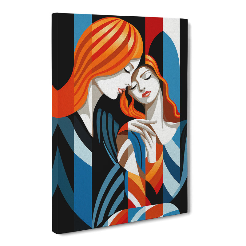 Two Women In Love Op - Print, 60cm H x 40cm W x 3cm D