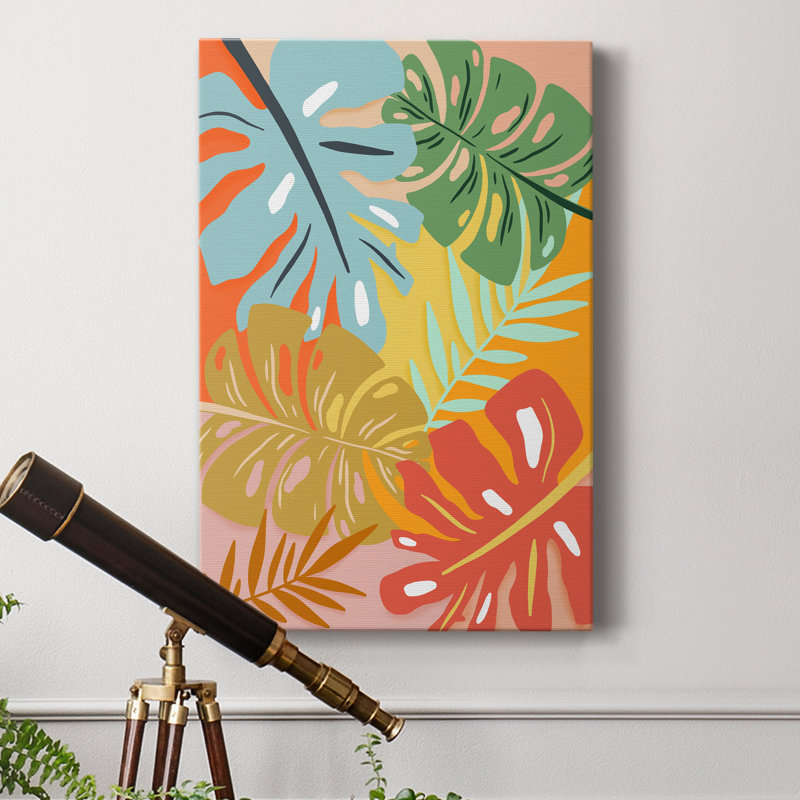 «Tropical Foliage I», impression sur toile tendue, H 60 po x l 40 po x P 1 po