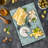 Ambesonne Geometric Tempered Glass Cutting Board Zig Zag Hexagon White