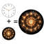 Horloge murale en verre trempé silencieuse de 30 cm, « Horloge murale spirale galaxie avec lumières LED_2 », sans tic-tac, fonctionne avec des piles (piles AA non comprises), décoration artistique pour la maison