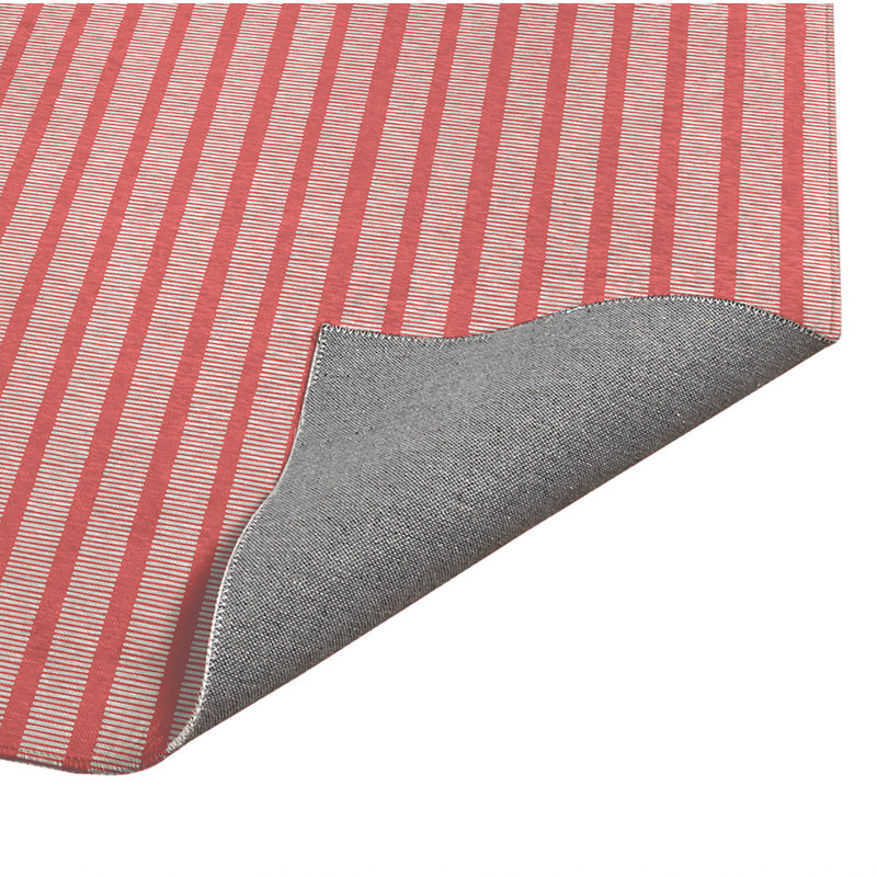 Tapis de cuisine Comb Row, Rectangle 3' x 5', Dusty Rose Striped