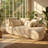 Welike 78.5" W x 39.2" D x 29" H Corduroy 2-Piece Modular Daybed Sofa Bed