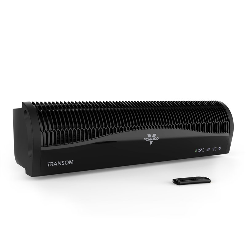 Vornado TRANSOM Window Fan with Reversible Exhaust Mode, Black