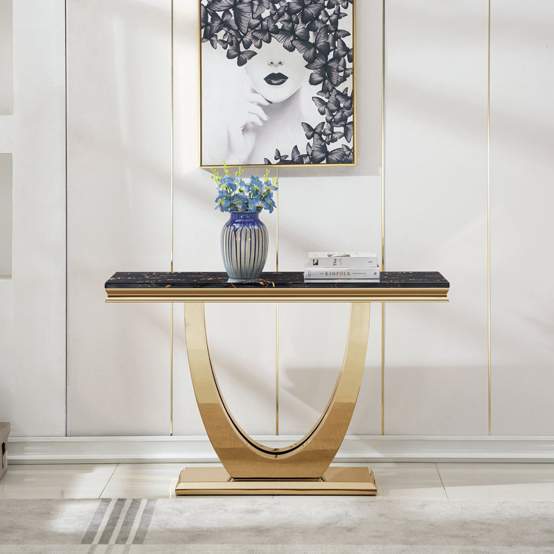 Console Burdell St024, Noir, noir, noir, noir, Doré