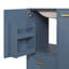 Meuble-lavabo de 24 po avec lavabo, armoire de salle de bain avec tablette de porte, tiroir profond, panier coulissant à 2 niveaux, structure en bois massif et panneau de fibres à densité moyenne, un paquet-58720625