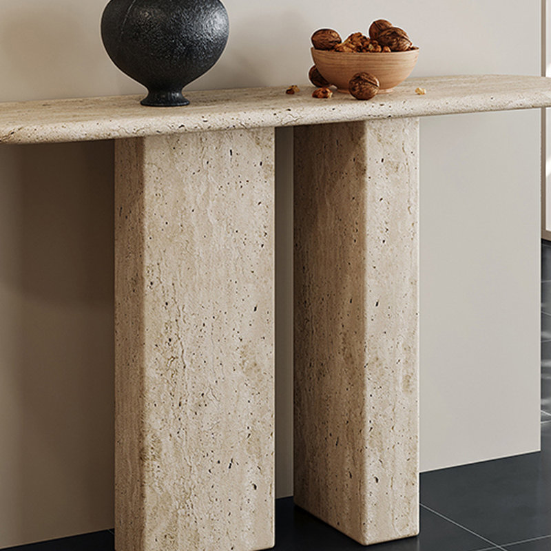 Table d'entrée Wabi-Sabi, H 33,5 po x l 47,2 po x P 13,8 po