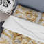 Ensemble de housse de couette dorée et blanche-435724973