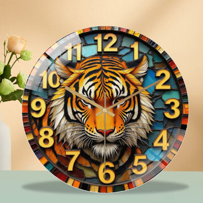 Horloge murale tigrée 12 po