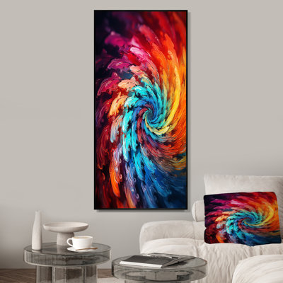 «Colorfulfloral Fractal Spiral II», impression d'art mural fractal