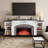 80"W Electric Fireplace Tv Stand With Mantel , Media Storage For Living Room-1509805915-1506158069