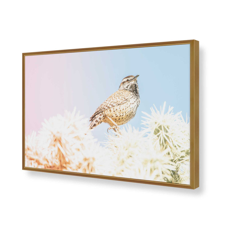 «Desert Song» par Nathan Larson, reproduction d'art, H 12 po x l 18 po, Doré