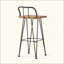 Tabouret industriel en bois et en métal