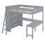 Lit mezzanine avec bureau et tablette-430600742
