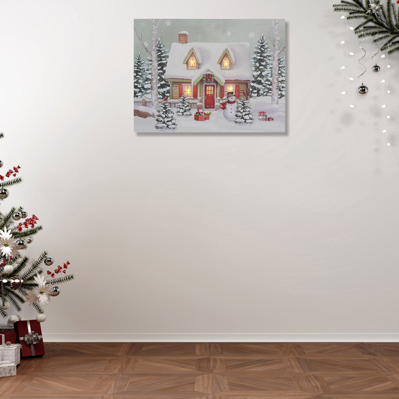 Led Canvas Wall Art House
