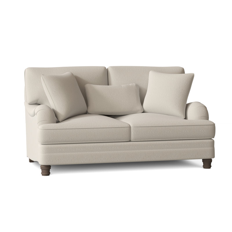 Tarleton Loveseat, Cream Chenille 1345-002, Aged Gray