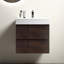 Meuble-lavabo de salle de bain avec lavabo - 24 po, rangement maximum, lavabo blanc, tiroirs lisses silencieux, pré-assemblé, espace de rangement sans poignée, évier, fonctionnement, poignée, robinet ou bonde-2015970617