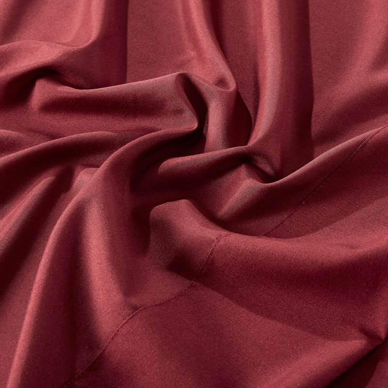 Ensemble de draps en microfibre Jcrown, Bourgogne, Ensemble de draps pour très grand lit avec 2 taie