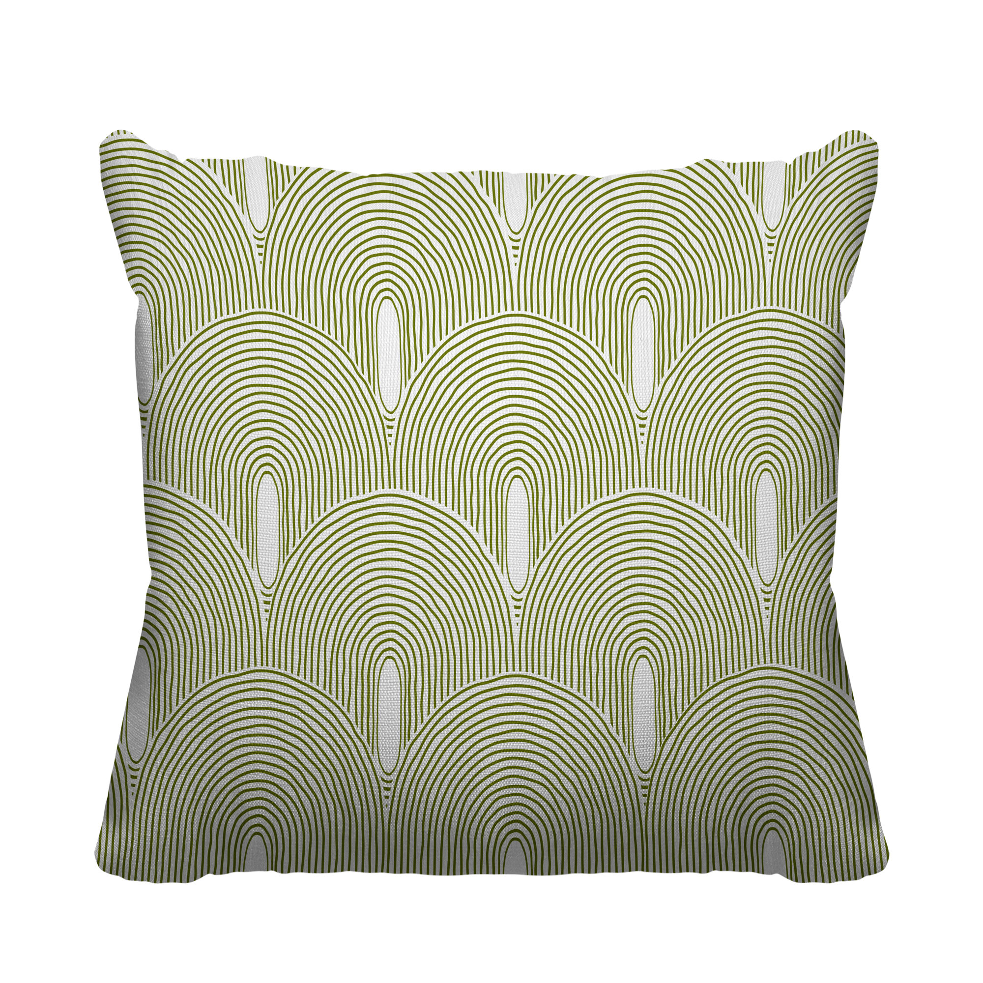 Limpo Starburst Spun Polyester Indoor/Outdoor Throw Pillow, Chartreuse, 18"H x 18"W, Square