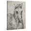 « white gray cheval » par irena orlov, reproduction d’art sur toile tendue-19145896