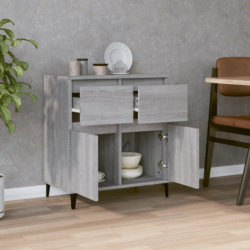 Alejondro Sideboard 60x35x70 cm Engineered Wood, Grey Sonoma