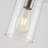 1-Light Single Cylinder Pendant with Clear Glass Shade