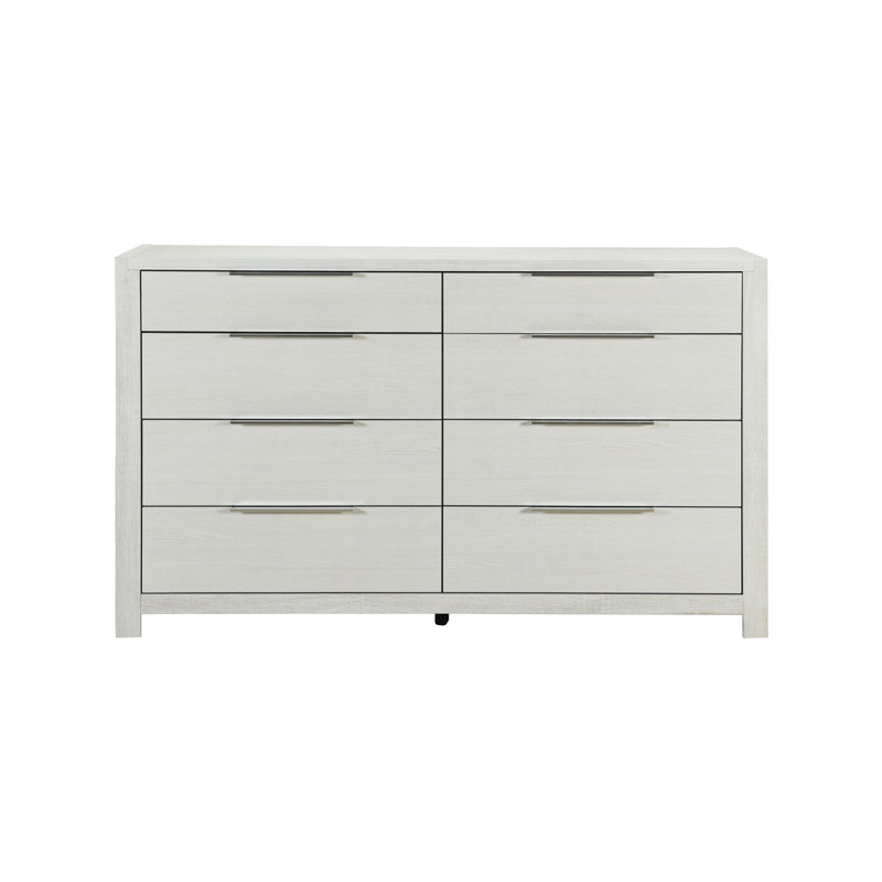 Commode 8 tiroirs Shavon, Beige