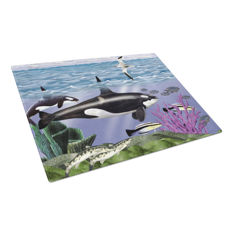 Planche à découper en verre east urban home baleine