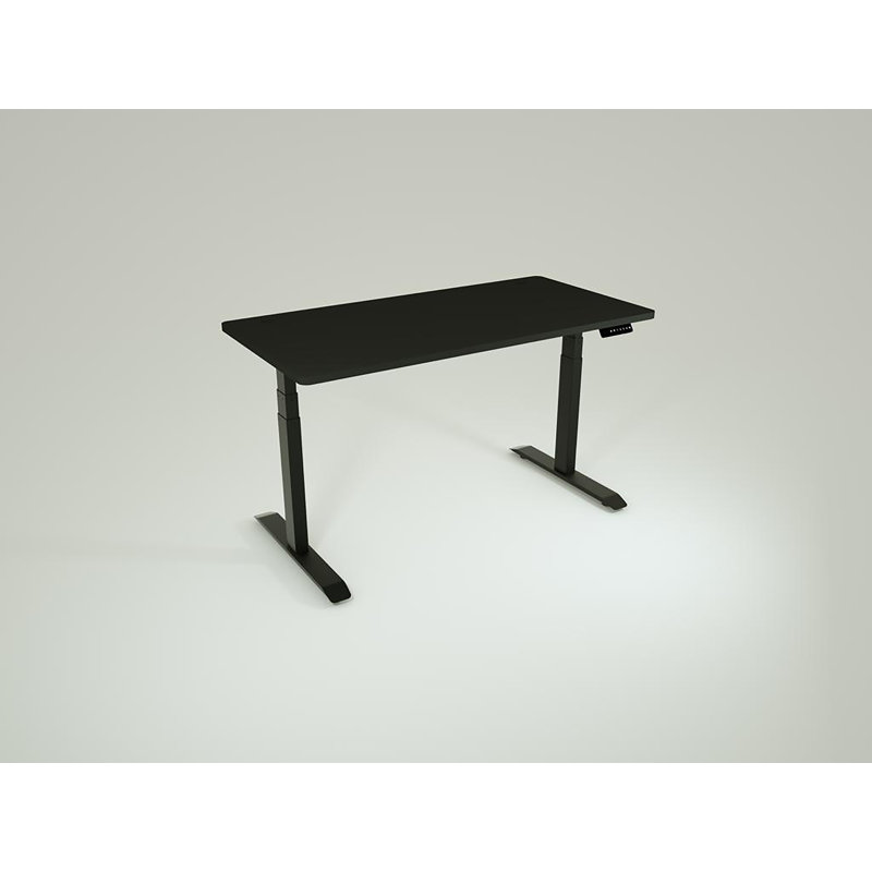 Adjustable Height Standing Desk, 47" H x 48" W x 24" D, Black