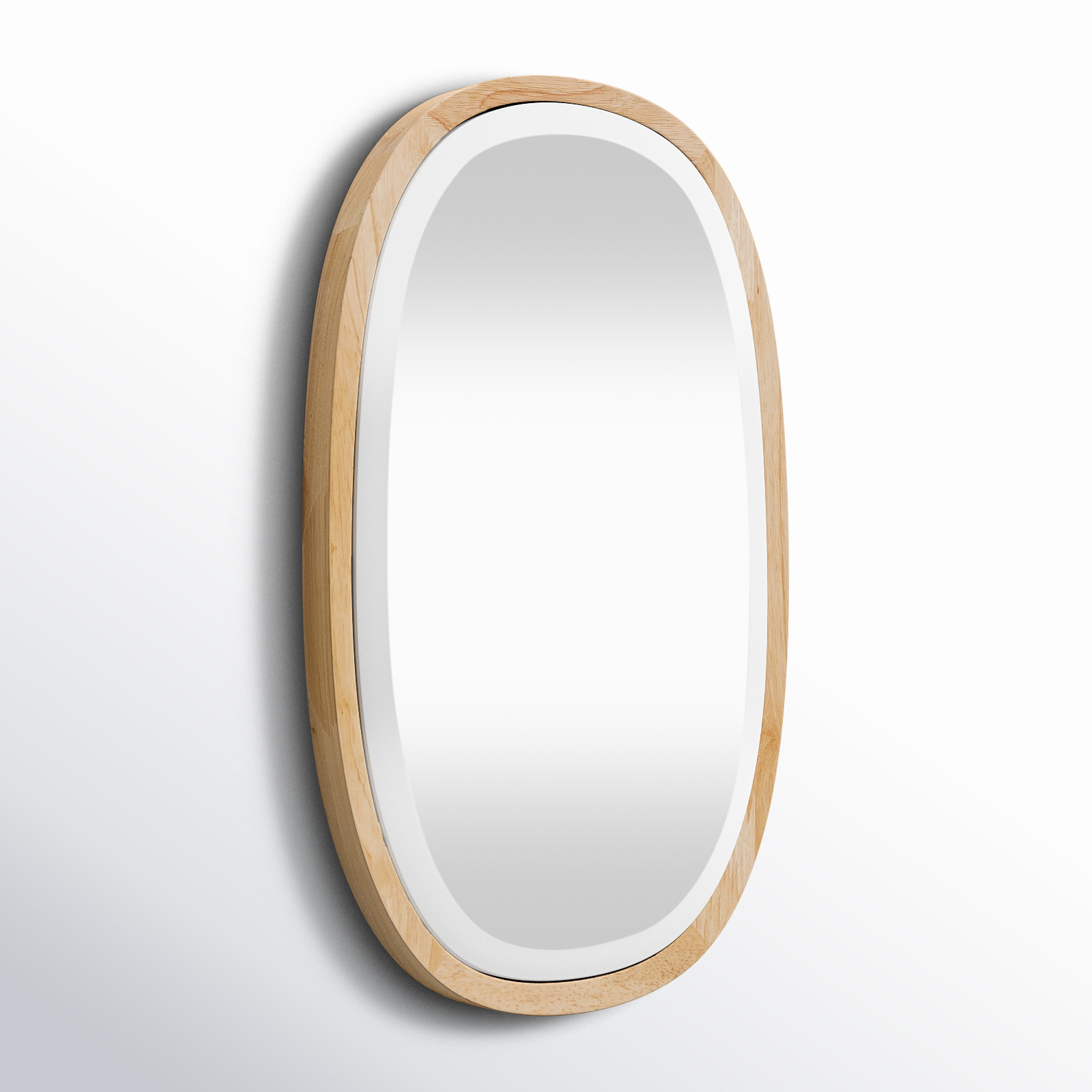 Cartwell 26" Oak Accent Mirror, 26" x 15.75"