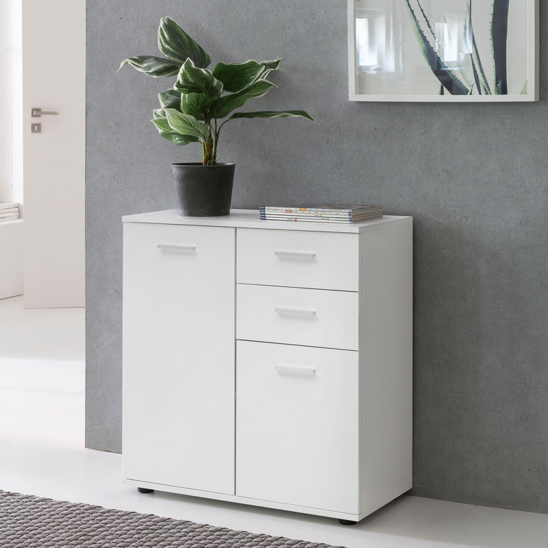 Figaro 71cm W 2 - Drawer Chest of Drawers, White