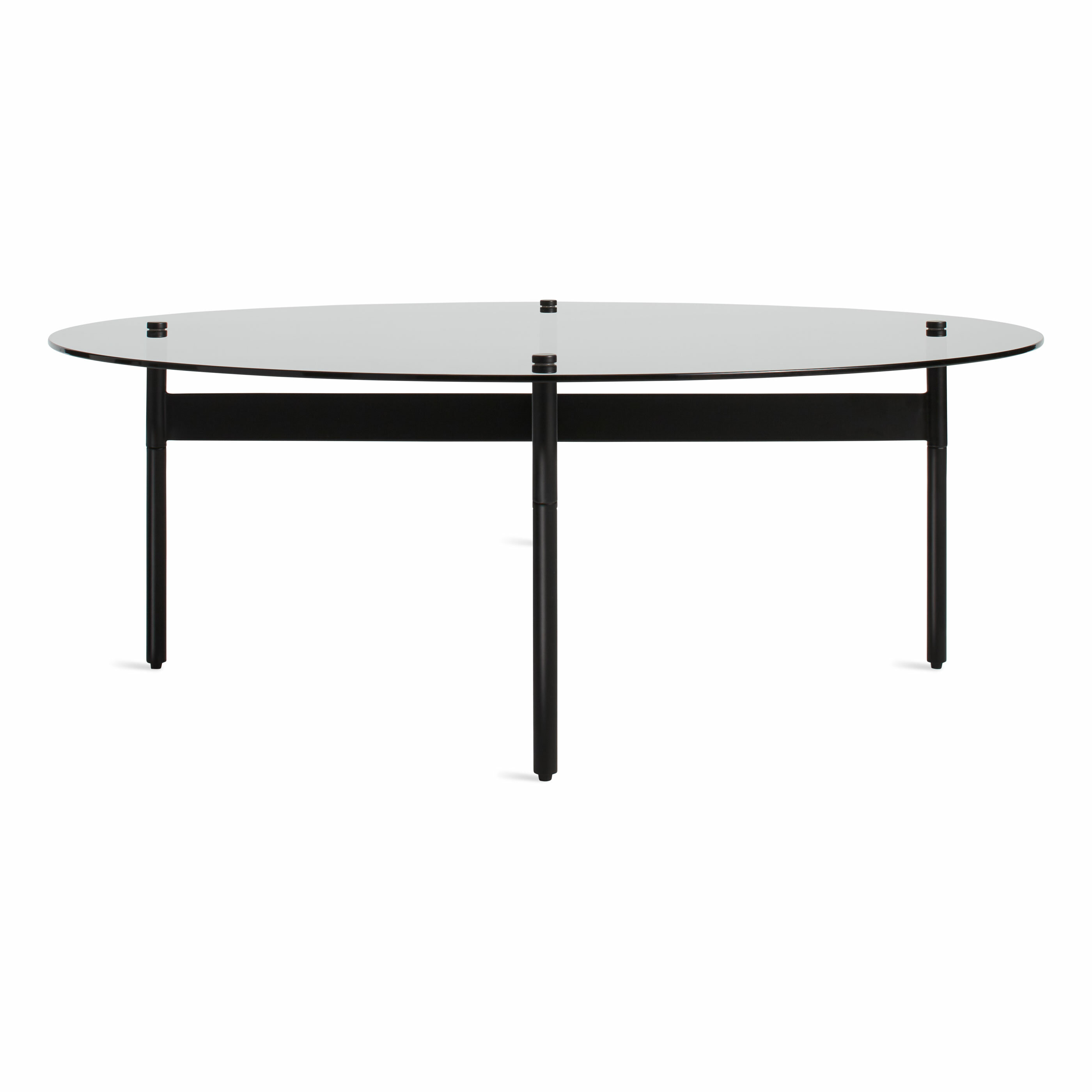 Ellen Modern Round Coffee Table with Metal Base Collection