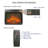 23" Slimline Electric Fireplace Insert with Log Set, Realistic Flame & Remote Timer