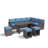 Atvars 8-Person Wicker Outdoor Sectional Seating Group with Storage Ottomans-1667316099