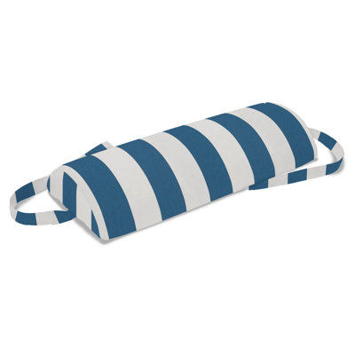 Casual Cushion Outdoor Chaise Headrest Pillow, Sunbrella Fade & Water Resistant for Chaise Loungers & Pool Recliners, Removable Cover