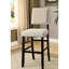 Rustic 5pc Counter Height Dining Bar With Fabric And Distressed Details Bold Solid Wood Table Chairs