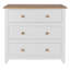 Katalina 3 Drawer Chest, Coastal Single Dresser, Rustic Farmhouse Storage